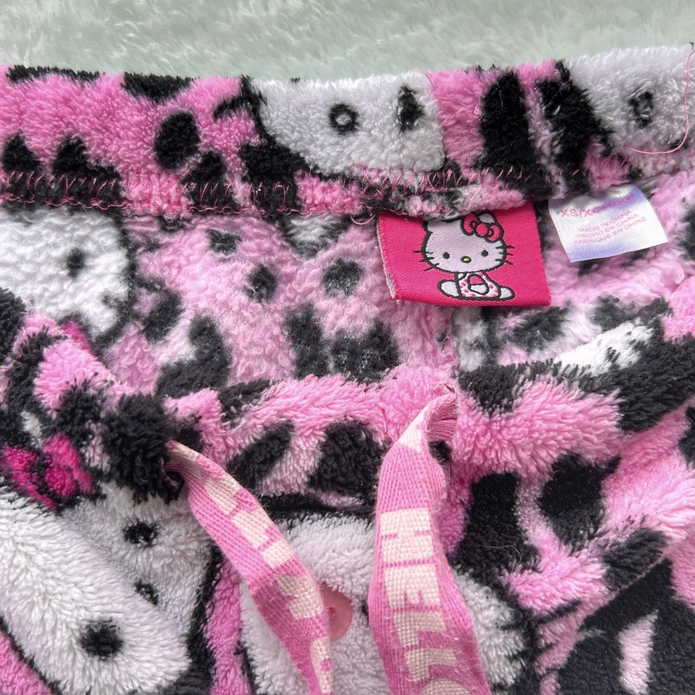 Hello Kitty - Adult Fleece Pajama Bottoms - Size XS